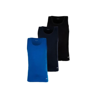 Abbildung von BOSS TANK Classic 3 PACK Unterhemd/shirt, Herren, Größe: Small, Blue/navy/black