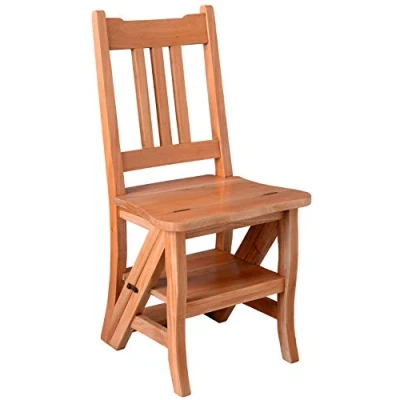 Abbildung von Trittstuhl Leiterstuhl Massivholz Bibliotheksstuhl Stepchair mar186 Palazzo Exklusiv