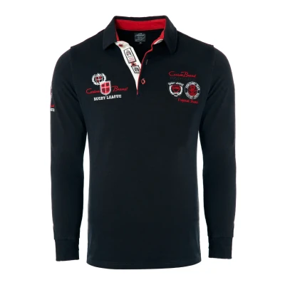 Abbildung von Carisma MIT UND Stickerei Rugby TEAM Poloshirt, Herren, Größe: 3XL, Schwarz