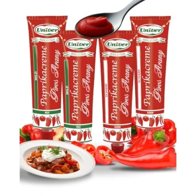 Abbildung von Univer 4x Piros Arany Ungarische Paprikacreme mild &amp; scharf 4x160g