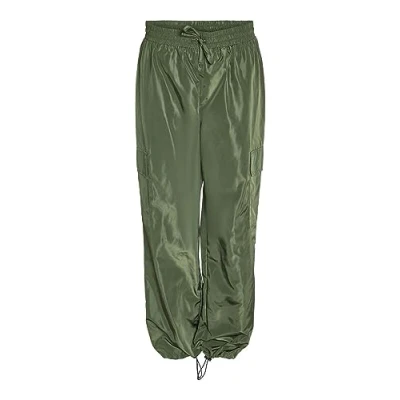 Abbildung von NOISY MAY Damen NMSKY HW Cargo RAINPANTS FWD NOOS Cargohose, Kombu Green/Detail:Black Trim, XS