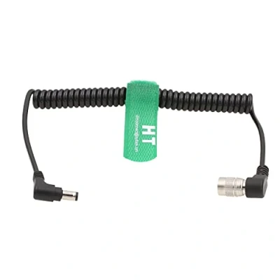 Abbildung von Abgewinkeltes Hirose 4 Pin auf DC Stromkabel für Zaxcom Zoom F4 F8 Recorder Soundgeräte 664