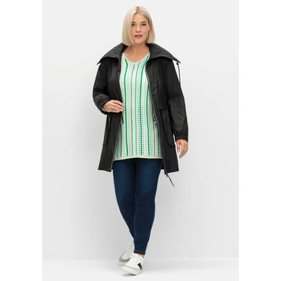 Abbildung von Sheego Outdoorjacke &quot;Große Größen&quot;, ohne Kapuze, in leichter, wasserabweisender Qualität