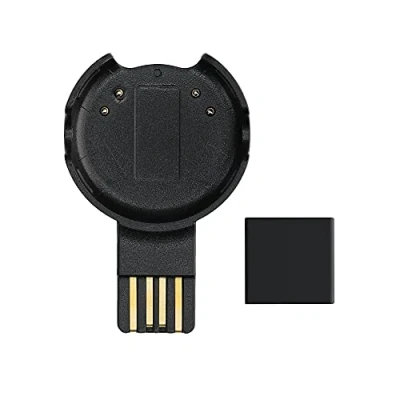 Abbildung von kwmobile USB Kabel Charger kompatibel mit Polar Verity Sense / OH1 Ladekabel Smart Watch Ersatzkabel Fitnesstracker Aufladekabel in Schwarz