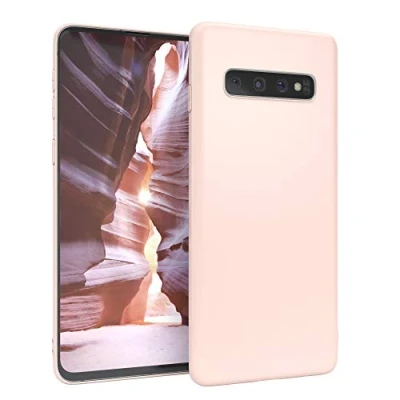 Abbildung von EAZY CASE Handyhülle Silikon mit Kameraschutz kompatibel Samsung Galaxy S10 in Hellrosa, Rosa, Ultra dünn, Slimcover, Silikonhülle, Hülle, Softcase, Backcover