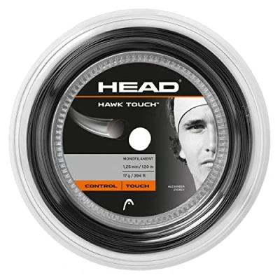 Abbildung von HEAD Unisex Erwachsene Hawk Touch Rolle 120 Tennis Saite, Anthracite, 18