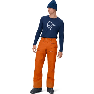 Abbildung von Norrona Men&#039;s Lofoten Gore Tex Insulated Pants Herren Skihose Gold Flame M