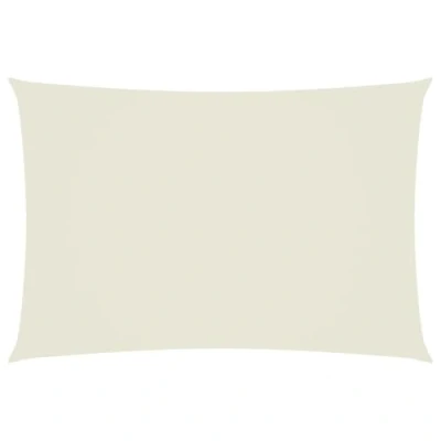 Abbildung von vidaXL Sonnensegel Wasserfest Sonnenschutz Windschutz Sonnendach UV Schutz Garten Terrasse Balkon Oxford Gewebe Rechteckig 2,5x4,5m Creme