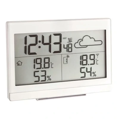 Abbildung von TFA Dostmann Casa, Schwarz, Innen Thermometer, Außen Hygrometer, Kunststoff, 20 90%, 40 70 C, 158 F