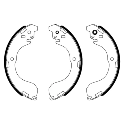 Abbildung von BOSCH 0 986 487 962 Bremsbacken 228,6 37 NISSAN: Juke