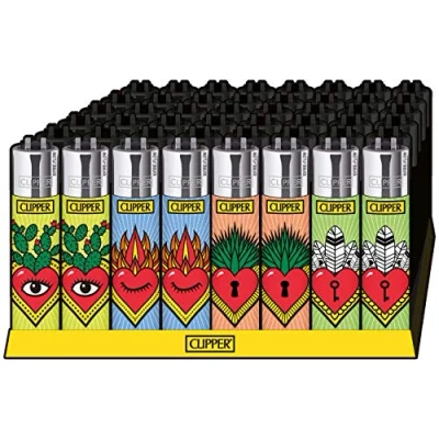Abbildung von Clipper® Feuerzeuge Clipper Feuerzeug Tattoo Hearts 4er Set