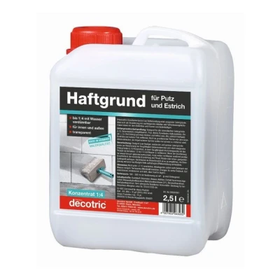 Abbildung von decotric® Haftgrund Decotric Putz und 2,5L transparent