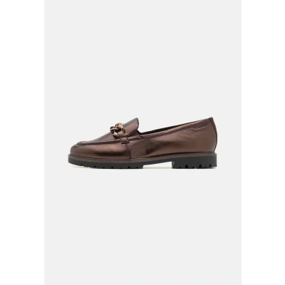 Abbildung von Tamaris Slipper, Damen, Größe: 41, Mocca metallic Leder