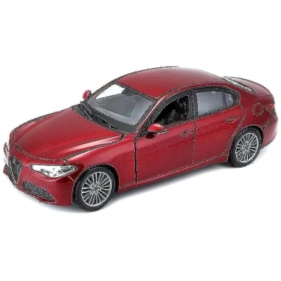 Abbildung von BBURAGO Alfa Romeo Giulia 2016, 1:24, Sportsbil model, Formonterede, (2016), 1 stk, Rød