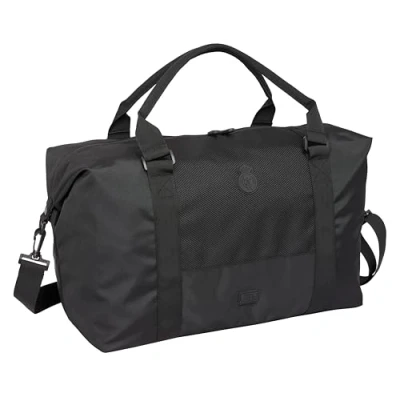 Abbildung von Real Madrid Premium Wochenendtasche, ideal für Jugendliche verschiedener Altersgruppen, bequem und vielseitig, Qualität Widerstandsfähigkeit, 68 x 22 29 cm, Schwarz, Estándar, Lässig
