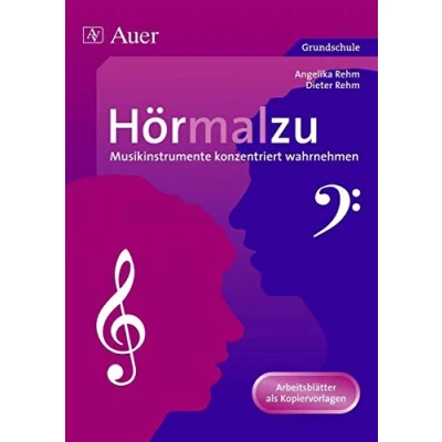 Abbildung von Hörmalzu: Musikinstrumente konzentriert wahrnehmen (1. bis 4. Klasse): Arbeitsblätter als Kopiervorlagen zur Wahrnehmungs und Konzentrationsschulung in der Grundschule