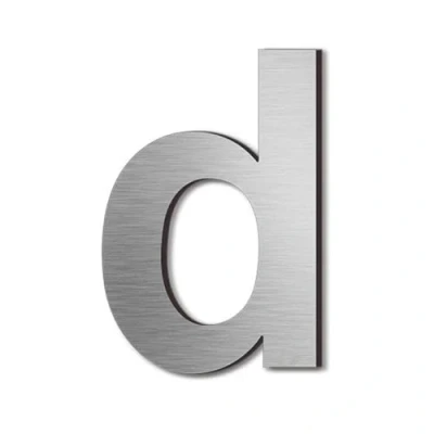 Abbildung von nanlyiau 8in/20.5cm Edelstahl hausnummer Hausnummern aus zahlen massivem SUS304,gebürstet schwebe effekt(8in d)