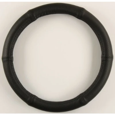 Abbildung von Lenkradbezug Lenkradhülle Lenkradschutz 37 39cm Leder schwarz perforiert