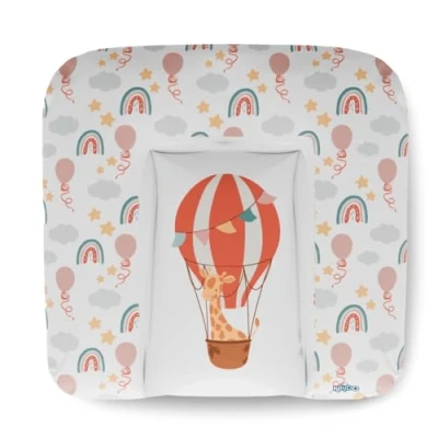 Abbildung von Kikido Wickelauflage 75x70 cm Heißluftballon Baby Wickelauflagen Wasserfest, Abwaschbar und Pflegeleicht Wickelunterlage Weich Tragbare, Leicht zu Reinigen Universal