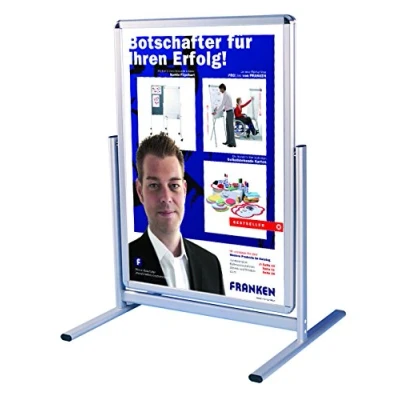 Abbildung von Franken Kundenstopper silber Aluminium Klemmprofiltechnik 59,4x70x103