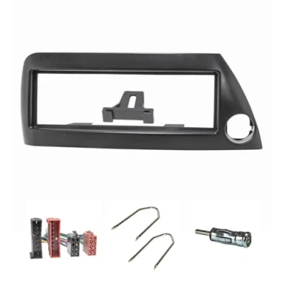 Abbildung von tomzz Audio 2415 016 Radioblende Set kompatibel mit Ford KA RBT Bj.1996 2008 schwarz Radioadapter ISO Antennenadapter DIN Entriegelungsbügel