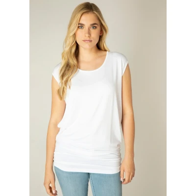 Abbildung von BASE Level Yelitza Tshirt basic, Damen, Größe: 44, White