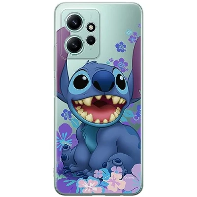 Abbildung von ERT GROUP Handyhülle für Xiaomi REDMI Note 12 4G Original und offiziell Lizenziertes Disney Muster Stitch 001 optimal an die Form des Handy angepasst, teilweise transparent