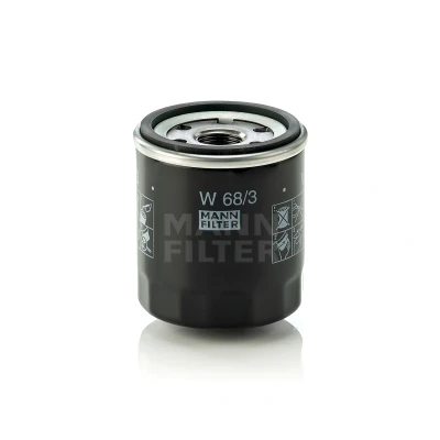Abbildung von MANN FILTER W 68/3 Ölfilter 3/4 16 UNF mit einem Rücklaufsperrventil Anschraubfilter TOYOTA: Corolla IX Schrägheck, Prius II Liftback, Aygo