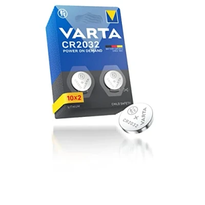 Abbildung von VARTA Batterien Knopfzellen CR2032, 20 Stück, Power on Demand, Lithium, 3V, kindersichere Verpackung, für Smart Home Geräte, Autoschlüssel und weitere Anwendungen [Exklusiv bei Amazon]