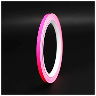 Abbildung von 10 Meter (0,79/Meter) Glanz Zierstreifen Auto Motorrad Boot Modellbau Silber Chrom Finest Folia Dekorstreifen Seitenstreifen (Neon Pink, 3mm Breite)