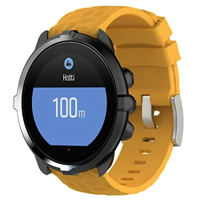 Abbildung von Shieranlee Armband für Suunto 7,24MM Ersatz Silikon Wechselarmbänder Fitness Uhrband Sport Uhrenarmbänder Spartan Wrist HR Baro/Suunto 9 /Suunto D5