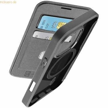 Abbildung von Cellularline Book Case Daily MAG iPhone 16 Pro Max Black