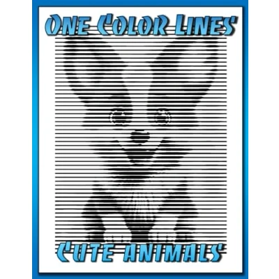 Abbildung von One Color LINES: Cute animals New Kind of coloring with to Use for Adults Relaxation &amp; Stress Relief (One line art books color))