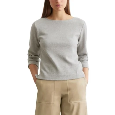 Abbildung von Marc O&#039;Polo Regular AUS Honeycomb Strickpullover, Damen, Größe: XXL, Mid stone melange