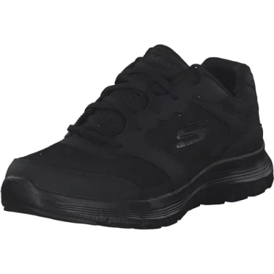 Abbildung von Skechers Herren Flex Advantage 4.0 Sneaker, Black Leather Mesh Pu Trim, 39.5 EU