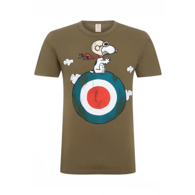 Abbildung von Logoshirt Peanuts Snoopy Tshirt print, Größe: XS, Olivgrün