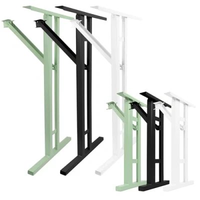 Abbildung von Natural Goods Berlin 2er Set I Form Gestell für Bierzeltgarnitur (Schwarz, 70x42 cm) Klappbare Metall Tischbeine Biertisch Stabiles Outdoor Tischgestell Garten, Terrasse &amp; Camping
