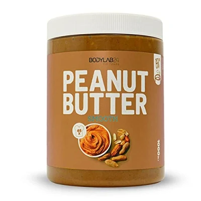 Abbildung von Bodylab24 100% Peanut Butter 1000g, Erdnussbutter ohne Zusatzstoffe, Smooth