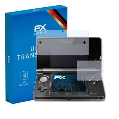 Abbildung von atFoliX Schutzfolie kompatibel mit Nintendo 3DS 2011 Folie, ultraklare FX Displayschutzfolie (3er Set)