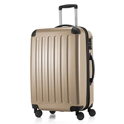 Abbildung von HAUPTSTADTKOFFER Alex Mittelgroßer Hartschalenkoffer, TSA, 4 Rollen, Koffer, Trolley, Rollkoffer, Reisekoffer, Volumenerweiterung, 65 cm, 74 Liter, Champagner
