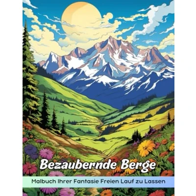 Abbildung von Bezaubernde Berge Malbuch: Malvorlage „Bezaubernde Berge“, Mystische Fluchten Für Kreative Seelen
