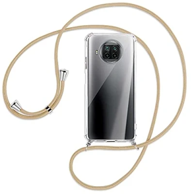 Abbildung von mtb more energy® Handykette kompatibel mit Xiaomi Mi 10T Lite 5G (6.57&#039;&#039;) Caramel Smartphone Hülle zum Umhängen Anti Shock Full TPU Case