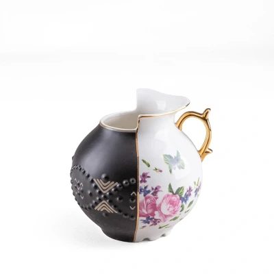 Abbildung von SELETTI Vase Hybrid Lfe, weiß / bunt, Ø 19,5 cm, Porzellan