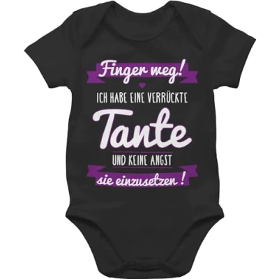 Abbildung von Shirtracer Shirtbody Ich habe eine verrückte Tante Lila