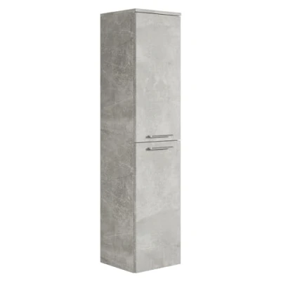 Abbildung von Badezimmer Badschrank Saturnus 130cm Grau Regal Schrank Hochschrank Möbel
