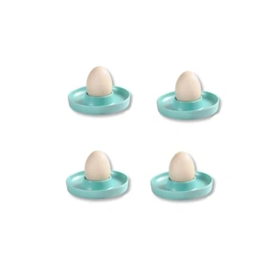 Abbildung von Kesper Eierbecher, 4er Pack, Material: ø 10 x H 2 cm, Melamin, Maße: Farbe: Blau Der ideale Frühstücksbegleiter