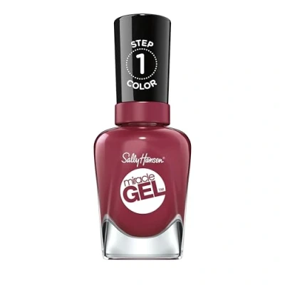 Abbildung von Sally Hansen Miracle Gel Nagellack, 494 Love Me Lilac, lang anhaltend und super glänzend mit Effekt, trocknet ohne UV Licht, alt rosa