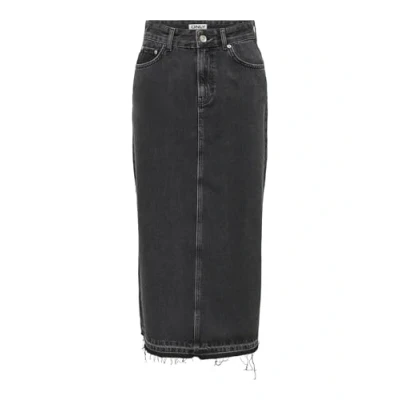 Abbildung von ONLY Onlnelia Skirt Jeansrock, Damen, Größe: Small, Washed black