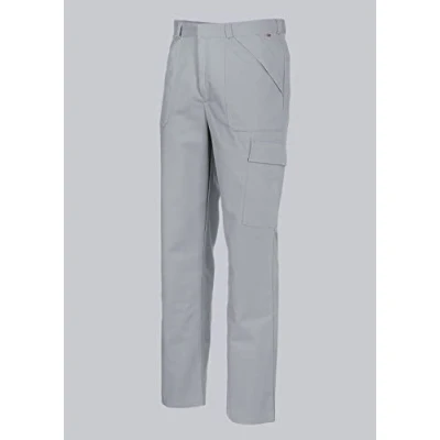 Abbildung von BP 1680 558 51 XLn Unisex Arbeitshose, mit Reißverschluss, 245,00 g/m² Stoffmischung, hellgrau,