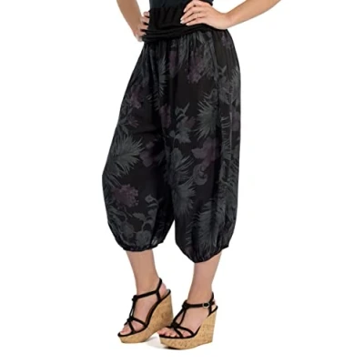 Abbildung von malito more than fashion Haremshose 8938 Aladinhose mit floralem Muster Einheitsgröße